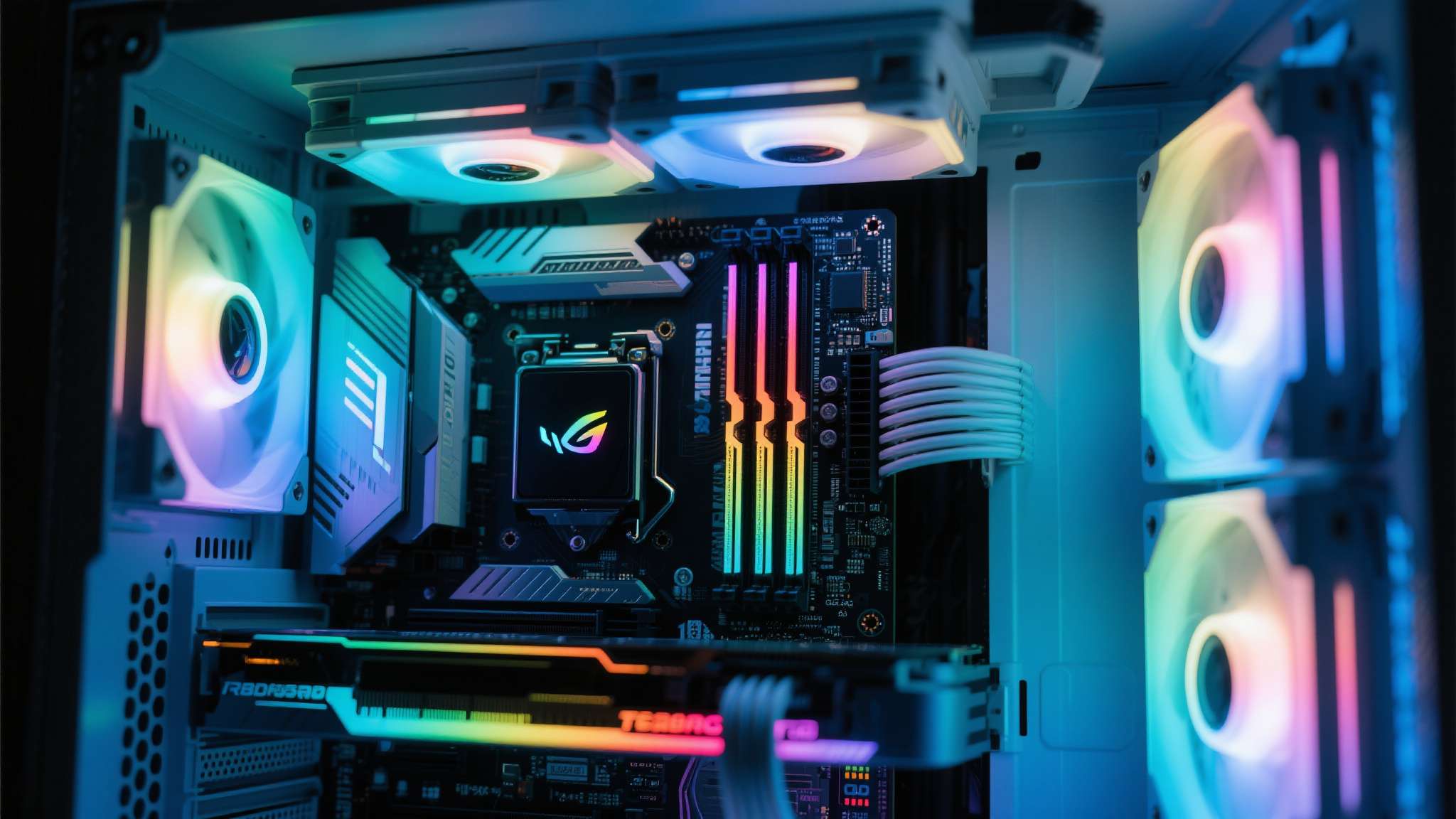 RGB灯效系统经过重新调校，支持1680万色全彩同步，配合技嘉RGB Fusio